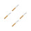 4Pièces Accessoires Réparation Pointe Queue Billard Aluminium Élégant 9