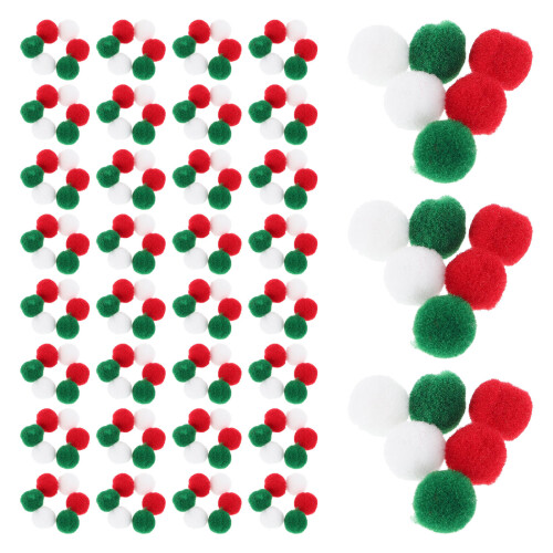 4Stk Farbenfrohe -Pompons Weich Elastisch Für Projekte 1