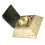 4Stk Multifunktionaler Aschenbecher Pyramide Gold Metall Büro 3