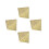 4Stk Multifunktionaler Aschenbecher Pyramide Gold Metall Büro 8