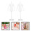 10Stk Mini Mannequin Weiß Mit Stand Für Modepräsentation 11
