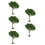 5Pcs Plastic Mini Trees Green for Dollhouse Model Railroad Scenery 5