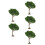 5Pcs Plastic Mini Trees Green for Dollhouse Model Railroad Scenery 8