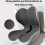 Verbessert das komfortable Memory Foam-Sitz- und-Dunkelgrau 5