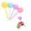 60Pièces Stylos Pompon Fluffy En Plastique Coloré Pour Usage 11