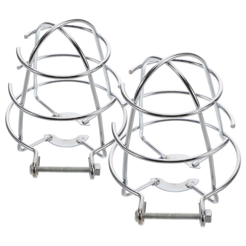 10Pièces Garde Tête Extincteur Métal Argent Compact Usage 1