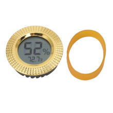 Digitales Hygrometer für Zigarrenkisten, Metallrahmen, 50 mm