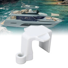 4 pezzi di clip paraurti in nylon per guide da 1–1,25 pollici, bianco
