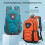 20L Waterproof Hiking Backpack, 40*25*15cm, Blue/O 1