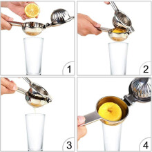 Exprimidor de Frutas y Limón de Acero Inoxidable, Exprimidor de Naranja, Exprimidor de Jugo Manual, Exprimidor A Presión Manual, Herramientas de