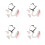 4Ensembles Kit Oreilles Clipées Et Queue Chat Rose Costume 8