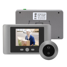 Viseur de porte numérique 2,8 pouces LCD 2000 mAh 3 MP ABS