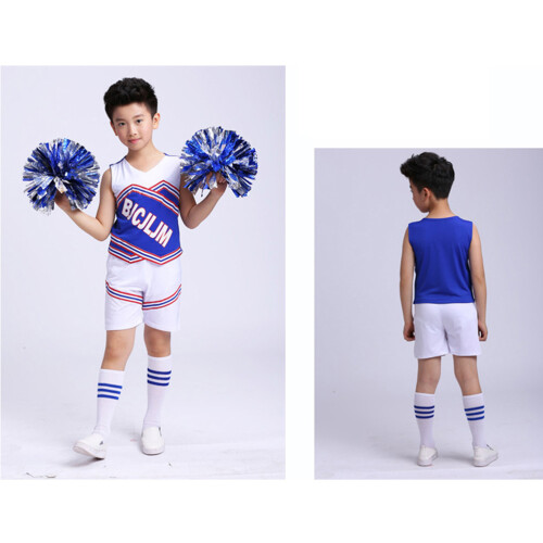 Tenue Cheerleading Garçon Colorée Textile Doux Pour Spectacles 2
