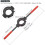 Chave de MaçAneta para Matrizes MéTricas M30-M36/1-1/16 Polegadas-1-7/16 Polegadas (UNC/UNF) Matrizes Redondas OD de 65 mm, Suporte de Matriz 6