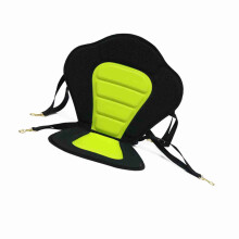 Sedia per kayak con paddell 24"x19,88" verde, con supporto lombare e cinturini regolabili