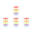 24Pièces Silicone Assorties Pour Repérer Verres À 9