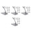32Pièces Support Avion Plastique Gris Stable Pour Présentation Modèles 4