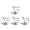 32Pièces Support Avion Plastique Gris Stable Pour Présentation Modèles 5
