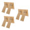 6Pcs Stable Khaki DIY Photo Frame Easel Back with Adhesive 4