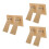 6Pcs Stable Khaki DIY Photo Frame Easel Back with Adhesive 5