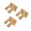6Pcs Stable Khaki DIY Photo Frame Easel Back with Adhesive 7