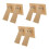 6Pcs Stable Khaki DIY Photo Frame Easel Back with Adhesive 8