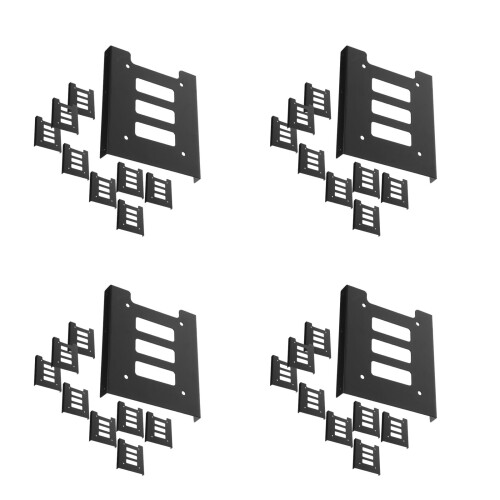48Pièces Fixation Dur 3,5 Vis Métal Noir Pièce 2