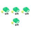 4Sets Lightweight Tennis Trainer Kit Elastic String Self-Practice Tool 6