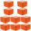 10Pcs PU Watch Gift Box Orange Single Watch Storage 4