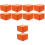 10Pcs PU Watch Gift Box Orange Single Watch Storage 6