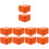 10Pcs PU Watch Gift Box Orange Single Watch Storage 7