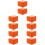 10Pcs PU Watch Gift Box Orange Single Watch Storage 8