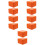 10Pcs PU Watch Gift Box Orange Single Watch Storage 9