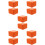 10Pcs PU Watch Gift Box Orange Single Watch Storage 10