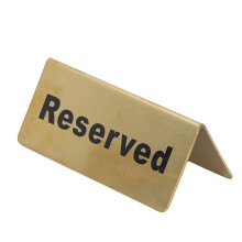 Stainless Steel Tabletop Sign12x5.3cm