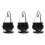 3Sets Black Ceramic Iron Hanging Cauldron Wax Melt Burner for Home 6