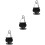 3Sets Black Ceramic Iron Hanging Cauldron Wax Melt Burner for Home 7