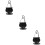 3Sets Black Ceramic Iron Hanging Cauldron Wax Melt Burner for Home 11