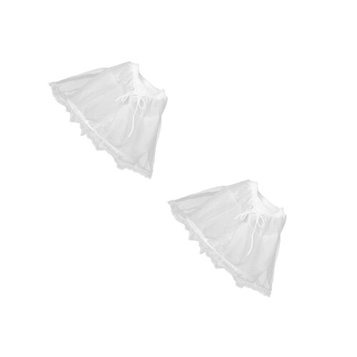 2Pièces Jupon Polyester Cerceau Pour Robe Fête 2
