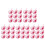50Ensembles Ensemble Mélange Masques Plastique Rose Pour 8