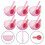 50Ensembles Ensemble Mélange Masques Plastique Rose Pour 11