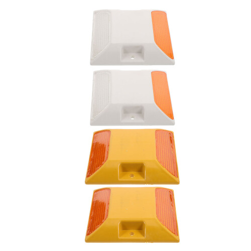 20Pièces Marqueurs Réfléchissants Plastique Résistants Usage Routier 2