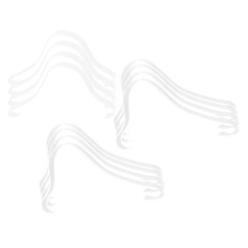 60Pcs Clear Acrylic Shoe Holders High Elastic Sandal Display Racks 2