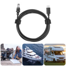 Cable de alimentación USB-C a DC, 100 W, 10 ft (3 m), negro
