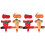 20Pcs Adjustable Small Pet Harness Set Polyester Bunny Rabbit Leash 2