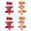 20Pcs Adjustable Small Pet Harness Set Polyester Bunny Rabbit Leash 3