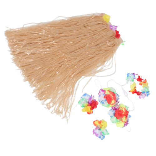 4Ensembles Jupes De Danse Hawaïennes Et Accessoires Variés 1