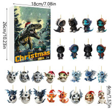 (Style B)Mini ornement acrylique dragon compte à rebours de Noël cadeau pour décoration vacances