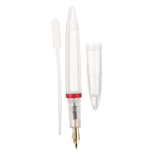 4Pièces Stylos Plume Rouge Rechargeable Pour Et 1