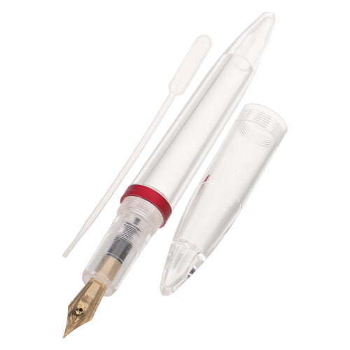 4Pièces Stylos Plume Rouge Rechargeable Pour Et 2